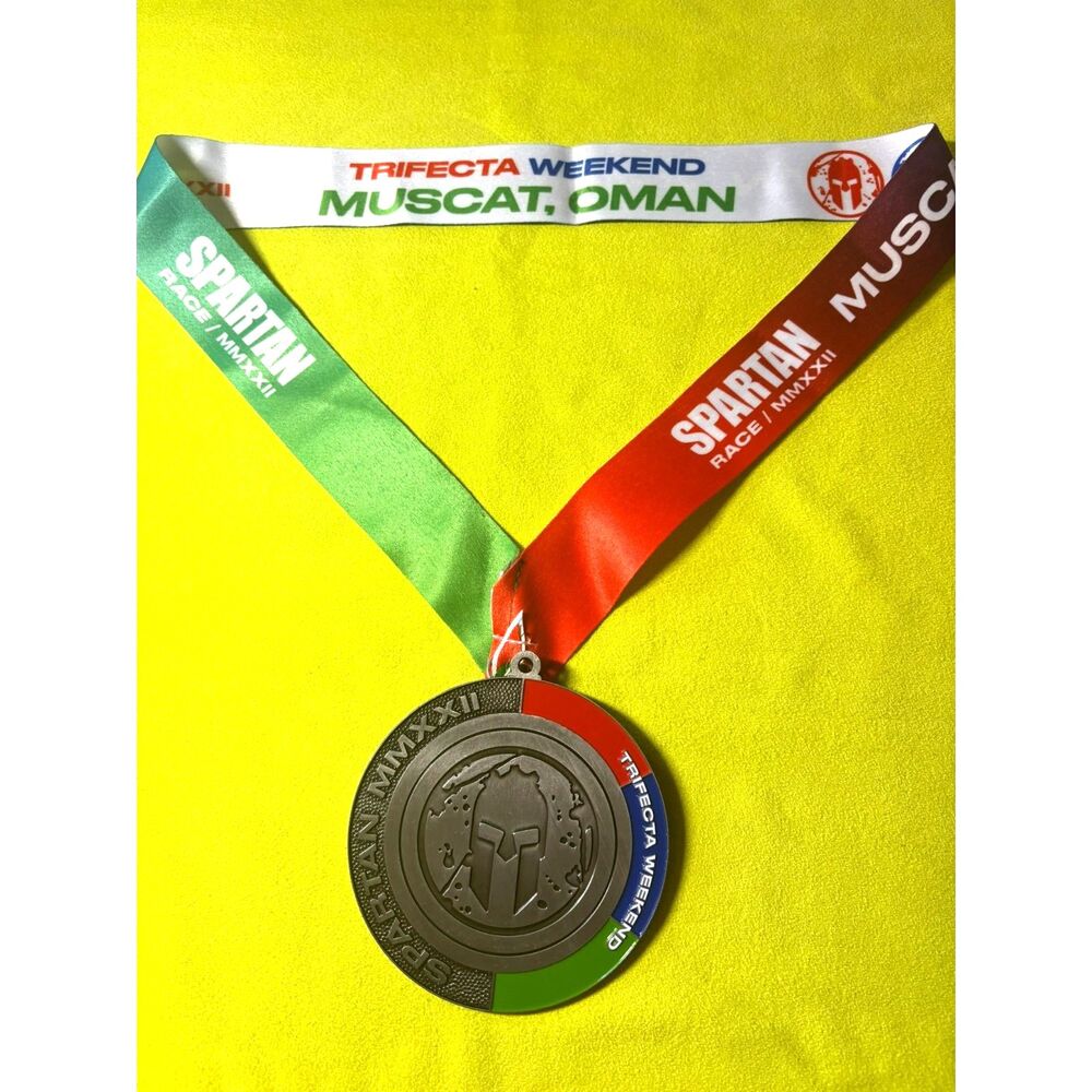 2022 Spartan Muscat Oman Trifecta Weekend Medal